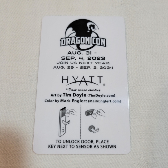 Dragon Con 2023: Hyatt Key Card Collectible - Picture 2 of 2